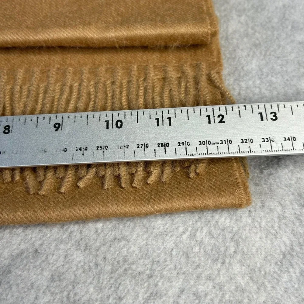 Peruvian Soul 100% Baby Alpaca Scarf‎ Wrap Shawl Handcrafted Made Peru Camel Tan